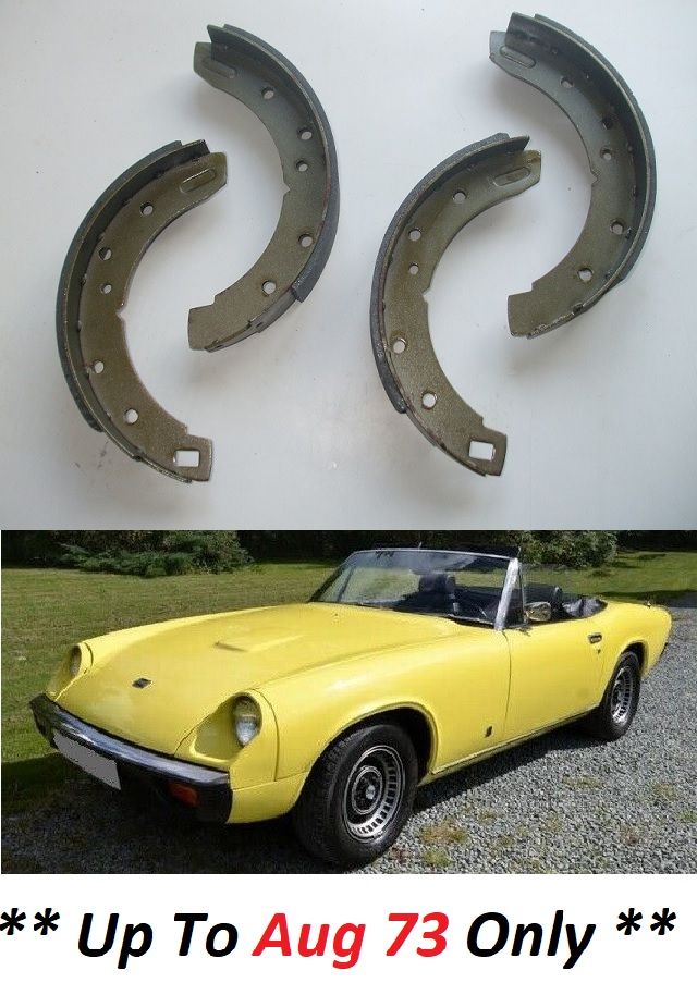 REAR BRAKE SHOES SET (Jensen Healey Mk1) (Girling Type Rear Brakes) (**1972- Aug 73 Only**) 