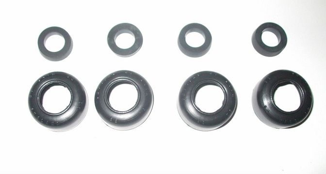 FRONT BRAKE WHEEL CYLINDER REPAIR SEALS KITS x4 (Sunbeam Rapier) (Ser.1 & 2) (1955- Sep 59)  