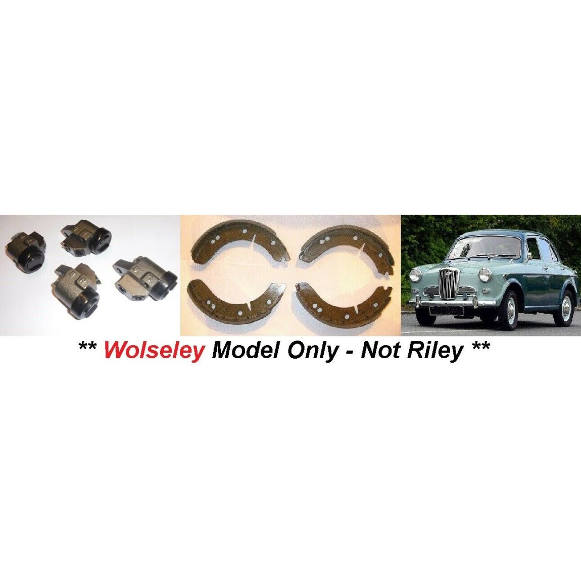 FRONT BRAKE WHEEL CYLINDERS & SHOES (Wolseley 1500 Saloon) (1958- 65) 