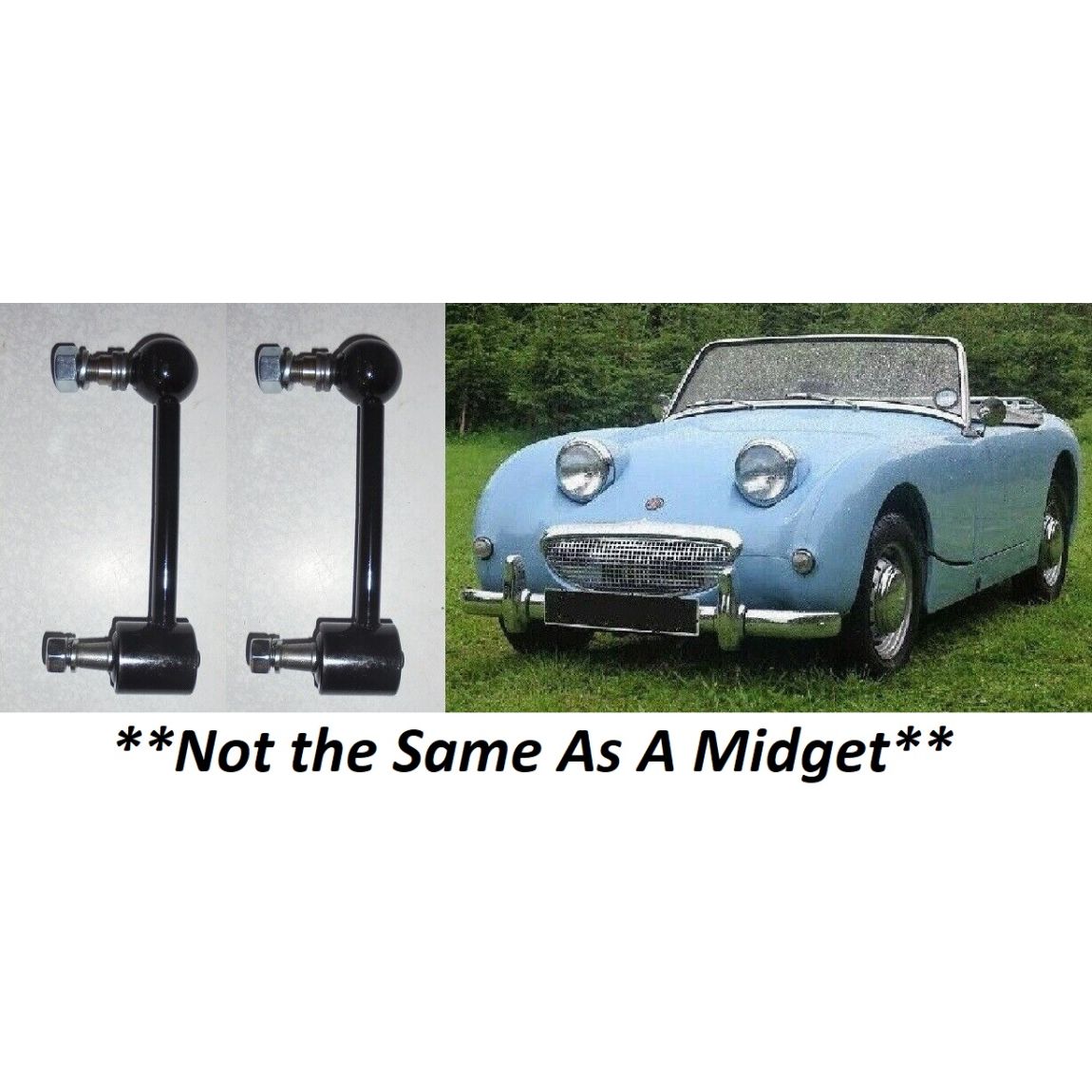 REAR DAMPER DROP LINKS x2 (Austin Healey Frogeye Sprite) (1958- 61) 