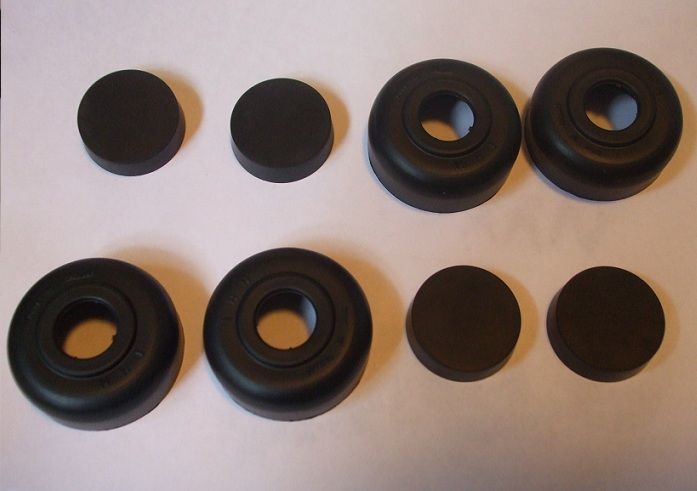 FRONT BRAKE WHEEL CYLINDER REPAIR SEALS KITS x2 (MG TA, TB & TC) (1936- 49)