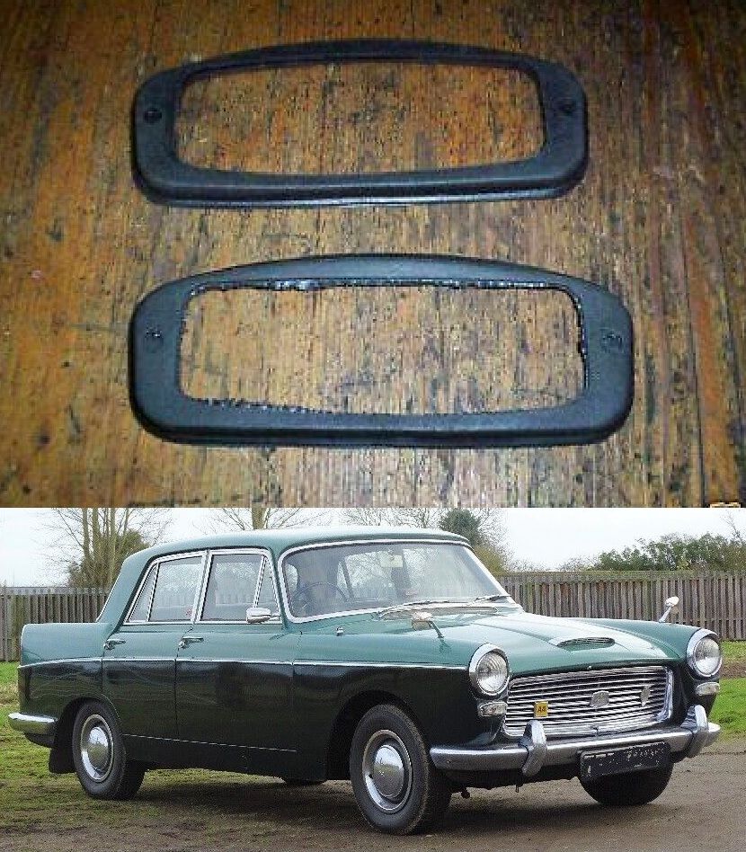 FRONT INDICATOR / SIDE LIGHT GASKET RUBBER SEALS x2 (Austin A110 Westminster) (1961- 68)  