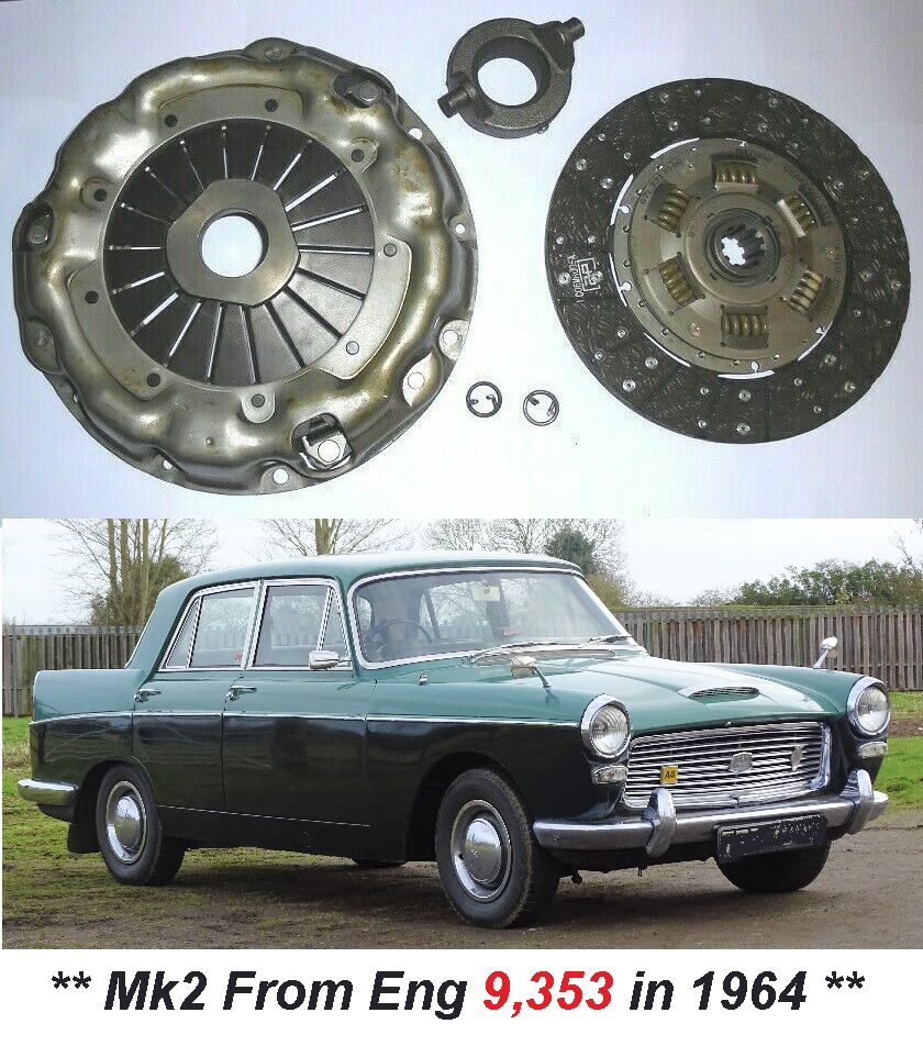 CLUTCH KIT (Austin A110 Mk2 Westminster) (9.5") (** From 64- 68 **)   