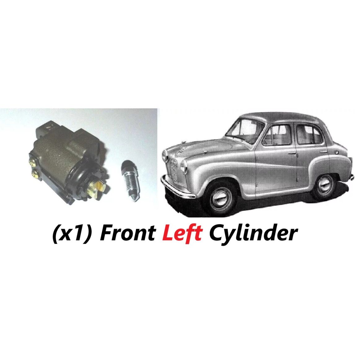 FRONT BRAKE WHEEL CYLINDER x1 (Austin A30 & A35) (** LEFT SIDE **) (1953- 68) 