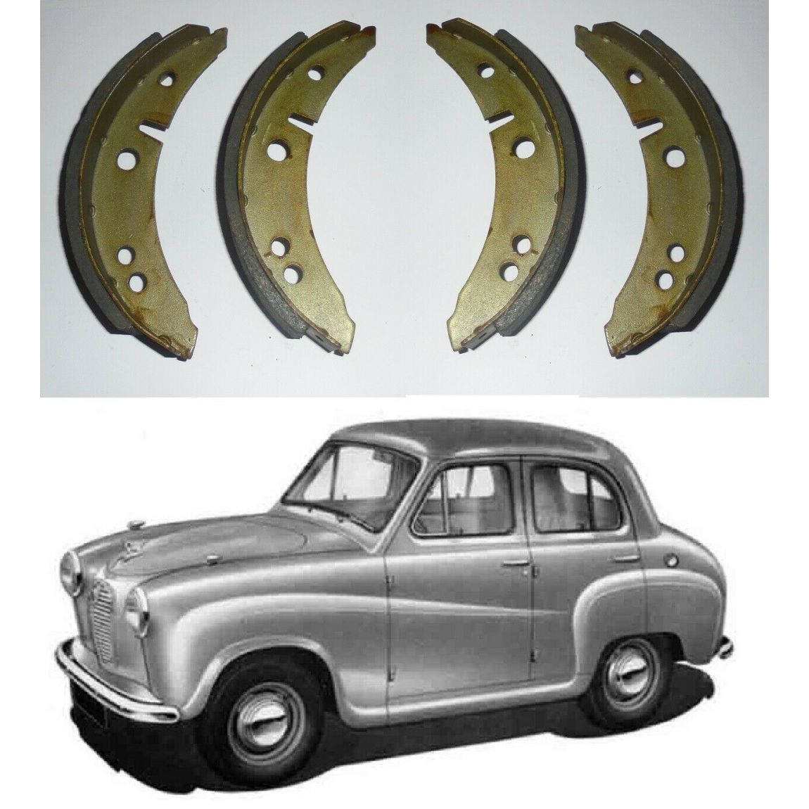 FRONT or REAR BRAKE SHOES SET (Austin A30 A35) (1952- 68) 