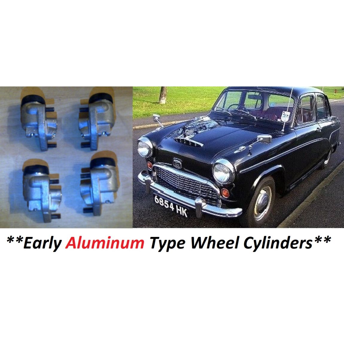 FRONT BRAKE WHEEL CYLINDERS x4 (Austin A50 Cambridge) (1954- 56 Only) 