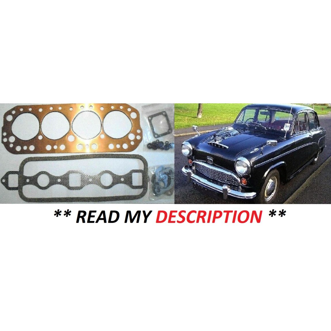 HEAD GASKET SET (Austin A40 Cambridge 1200cc) (** From 1954- 56 **) 