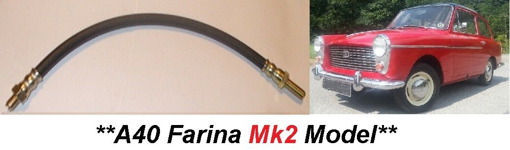REAR BRAKE HOSE x1 (Austin A40 Farina) (**Mk2 Only**) (**From 1961- 68**)