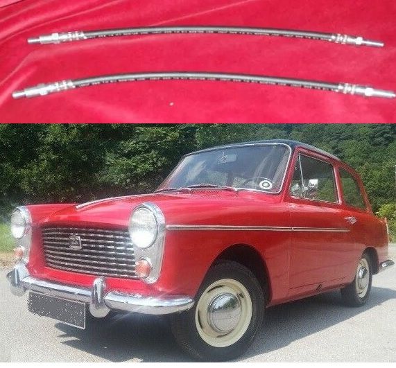 FRONT BRAKE HOSES x2 (Austin A40 Farina) (Mk1 & Mk2)  (1958- 68) 