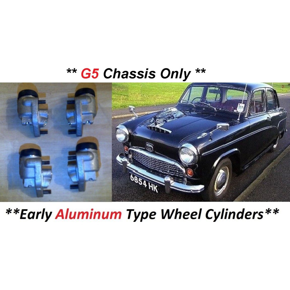 FRONT BRAKE WHEEL CYLINDERS x4 (Austin A40 Cambridge) (1954- 56 Only)