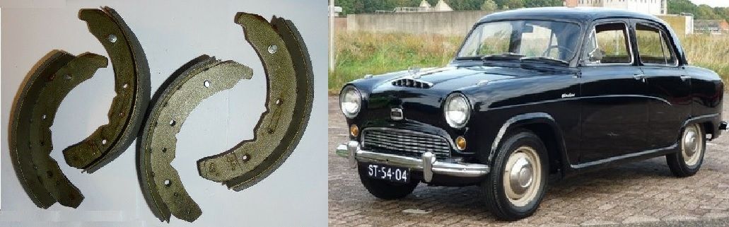 FRONT BRAKE SHOES SET (Austin A50 & A55 Mk1 Cambridge) (1954- 59)  