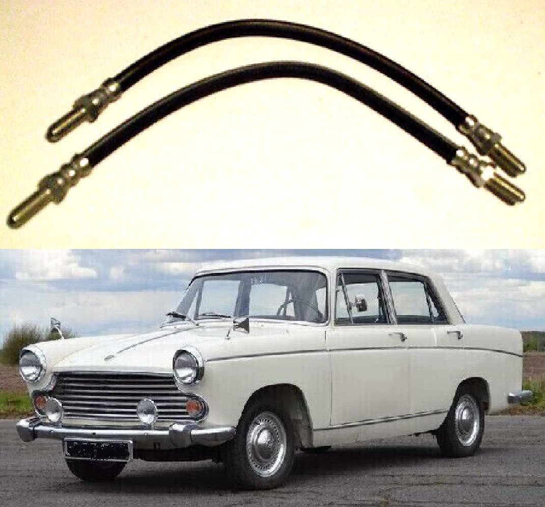 FRONT BRAKE HOSES x2 (Austin A60 Cambridge Saloon) (1961-71) 