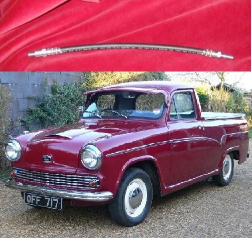 REAR BRAKE HOSE PIPE x1 (Austin A60 Van / Pickup) (1957- 73) 