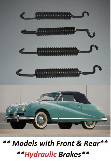 FRONT BRAKE SHOE SPRINGS x4 (Austin A90 Atlantic) (** From 1951- 54 **) 