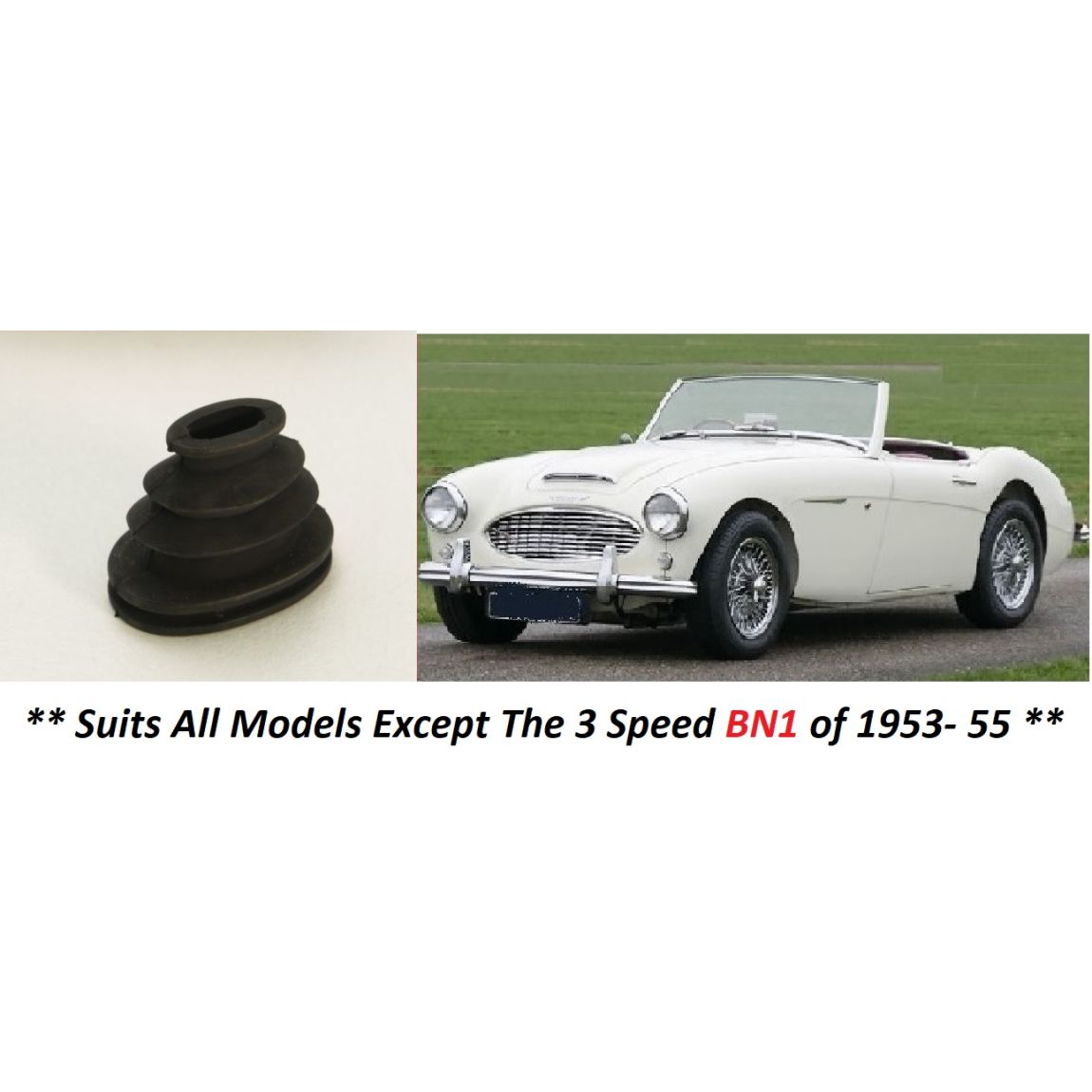 CLUTCH FORK ARM GAITER (Austin Healey) (BN2- BJ8) (4 Speed) (** From 1955- 68**)  