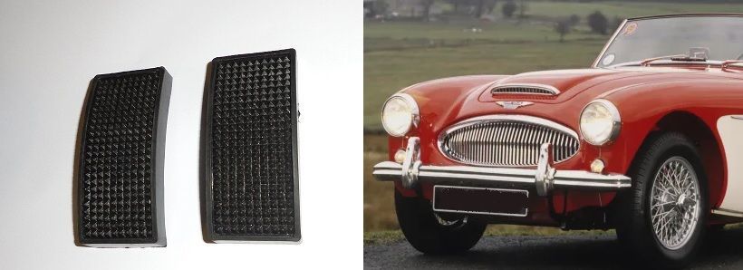 PEDAL RUBBERS x2 (Austin Healey) (100/4, 100/6 & 3000) (1953- 68)
