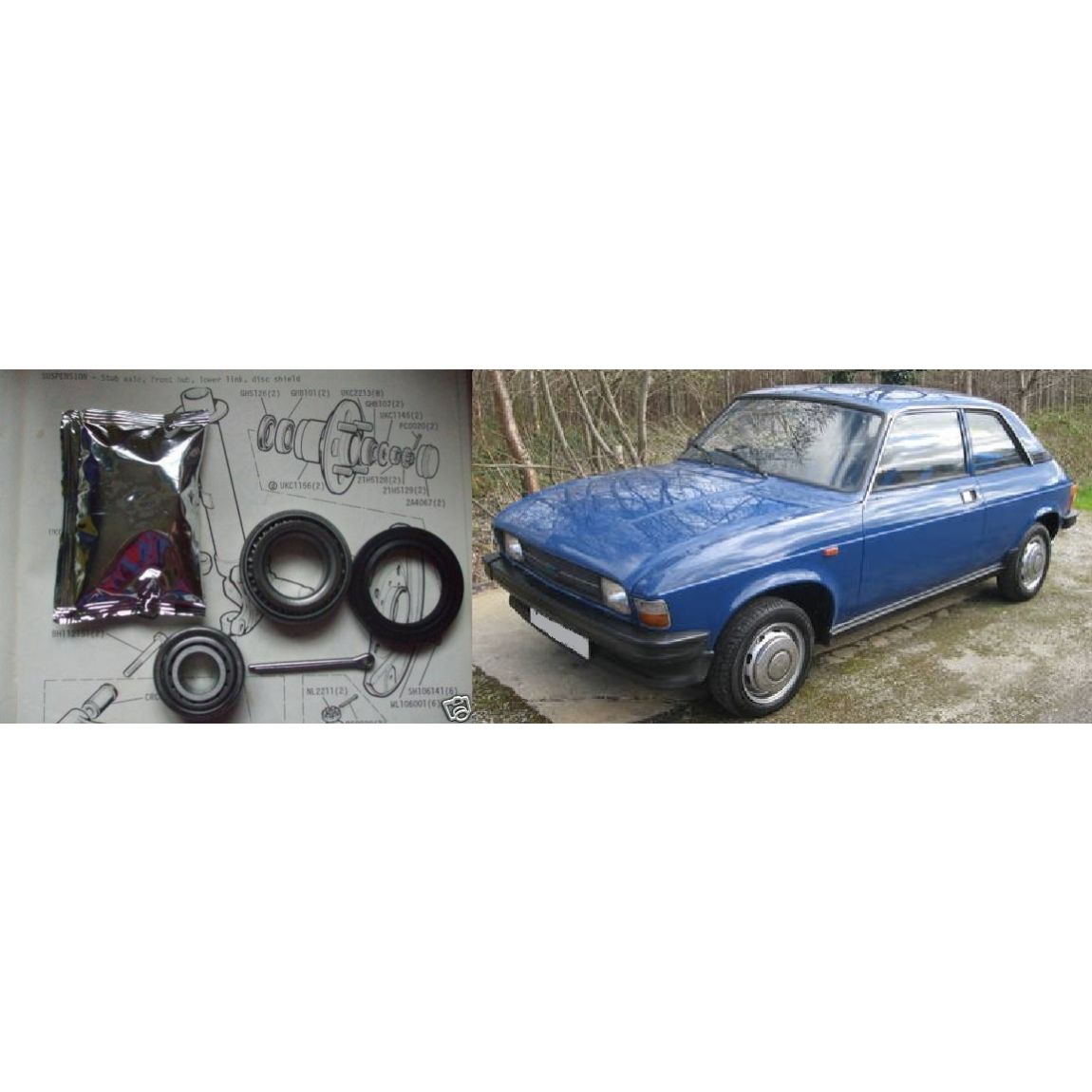 REAR WHEEL HUB BEARING KIT x1 (Austin Allegro) (1973- 82) 