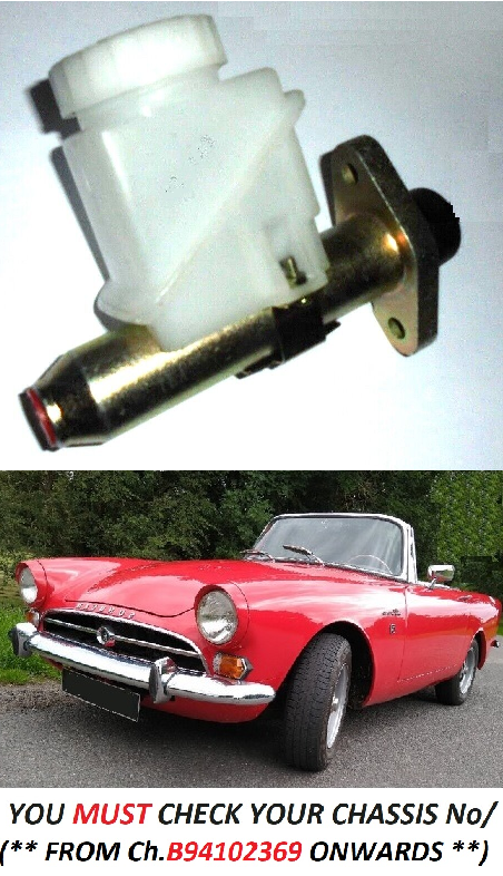 CLUTCH MASTER CYLINDER ASSEMBLY (Sunbeam Alpine) (Ser.4 {Late} & Ser.5) (** From Aprox Oct 64- 68**)