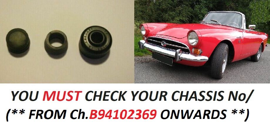 CLUTCH MASTER CYLINDER REPAIR SEALS KIT (Sunbeam Alpine) (Ser. 4 {Late} & Ser.5) (**Check Ch. No/**) (** From Aprox Oct 64- 68**)