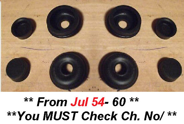 REAR BRAKE WHEEL CYLINDER REPAIR SEALS KITS x2 (Armstrong Siddeley Sapphire & Star Sapphire) (1954- 60)