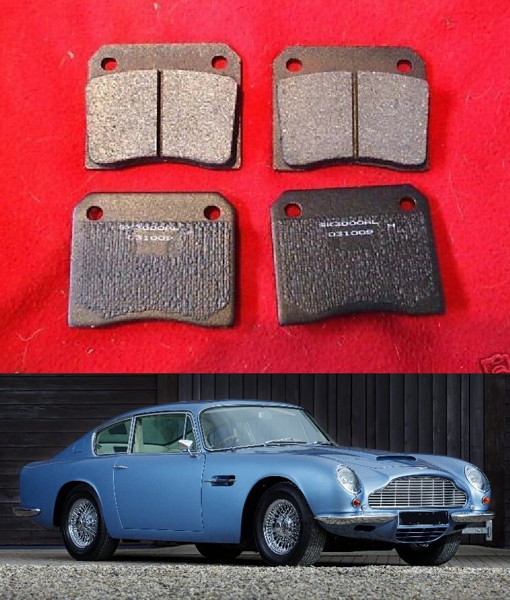 REAR BRAKE PADS SET (Aston Martin DB5, DB6, DBS, V8, Lagonda, Vantage, Virage, Volante, Zagato) (1963- 88)