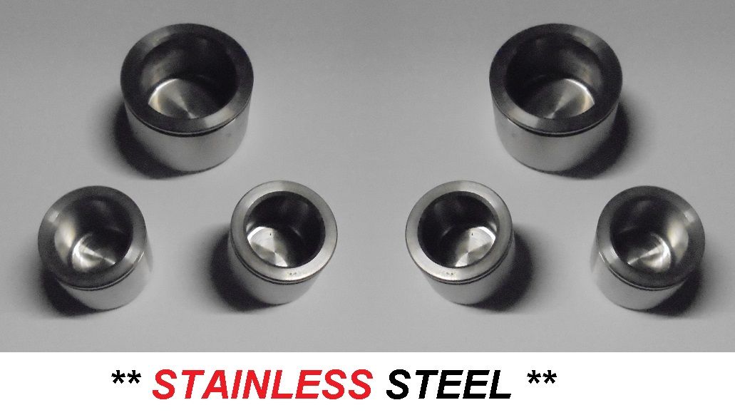 REAR BRAKE CALIPER PISTONS x6 (** STAINLESS STEEL **) (Aston Martin DB5 DB6 DBS V8 & Volante V8) (1963- 77) 