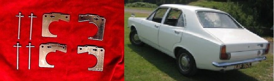 FRONT BRAKE PAD FITTING KIT - PINS & SHIMS (Hillman Avenger) (1970- 78) 