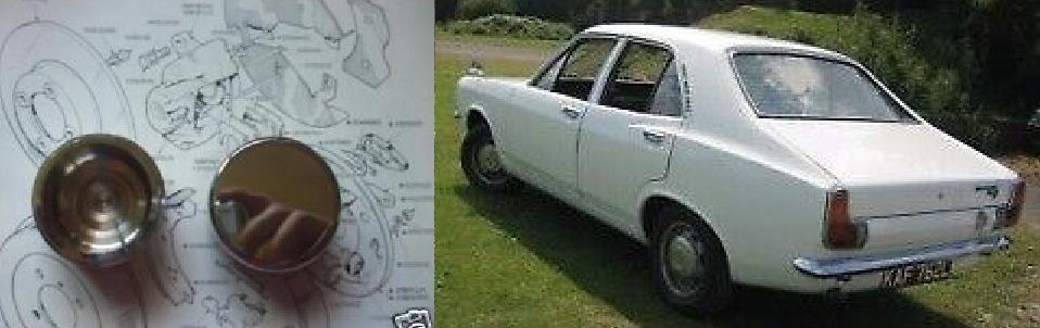 FRONT BRAKE CALIPER PISTONS x2 (Hillman Avenger) (1970- 81) 