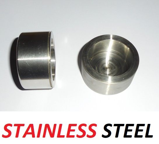 FRONT BRAKE CALIPER PISTONS x2 (** STAINLESS STEEL**) (Daimler Dart SP250) (1959- 64) 