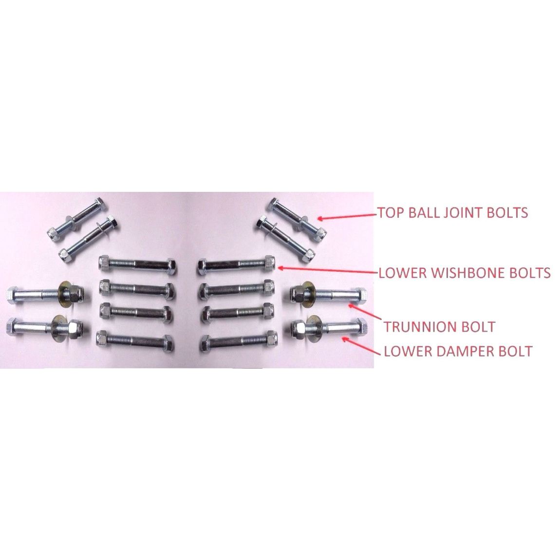 FRONT SUSPENSION BOLT KIT (Triumph Spitfire & GT6) (1962- 80)  