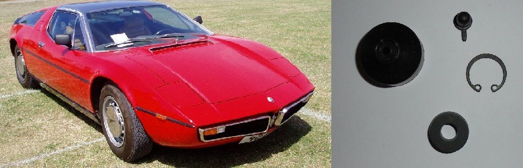 CLUTCH SLAVE CYLINDER REPAIR SEALS KIT (Maserati Bora 117) (1971- 78)