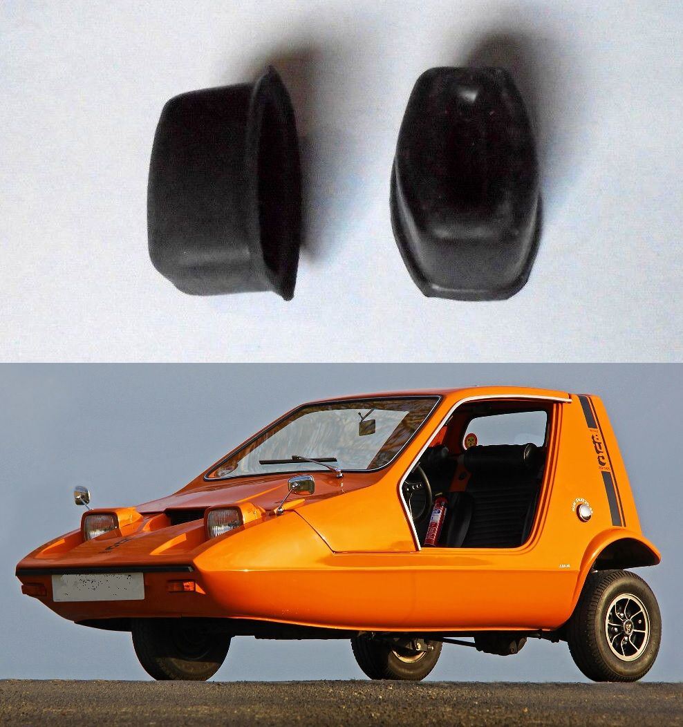 REAR BRAKE WHEEL CYLINDER GAITERS x2 (Bond Bug) (1970- 74)