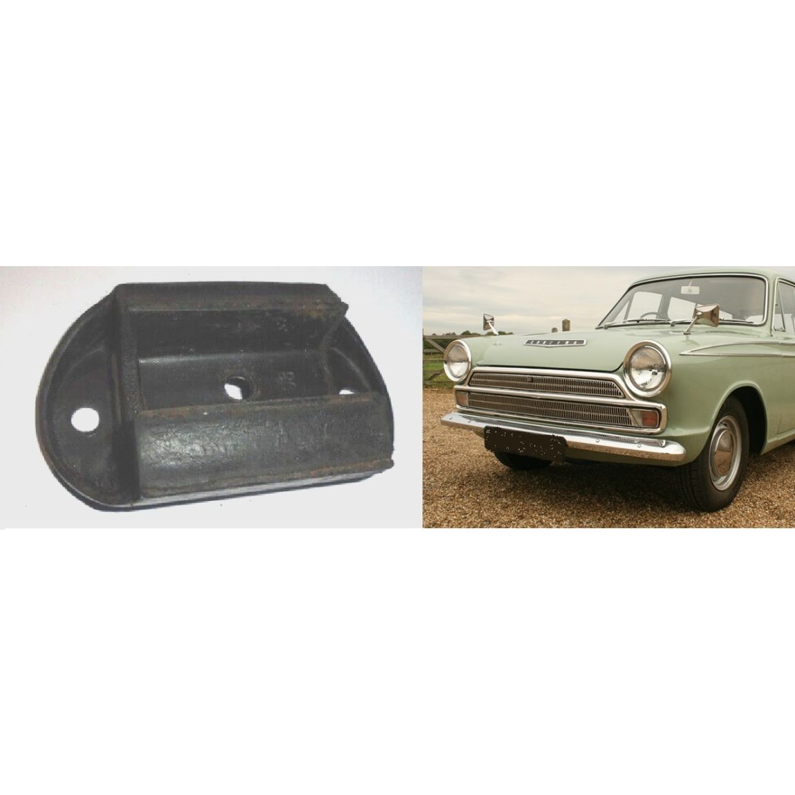 GEARBOX MOUNT x1 (Cortina Mk1) (1200, 1500 & 1500GT) (1963- 66)   