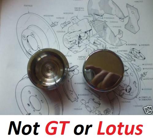 FRONT BRAKE CALIPER PISTONS x2 (Ford Cortina Mk1) (1200 & 1500) (Oct 64- 66)