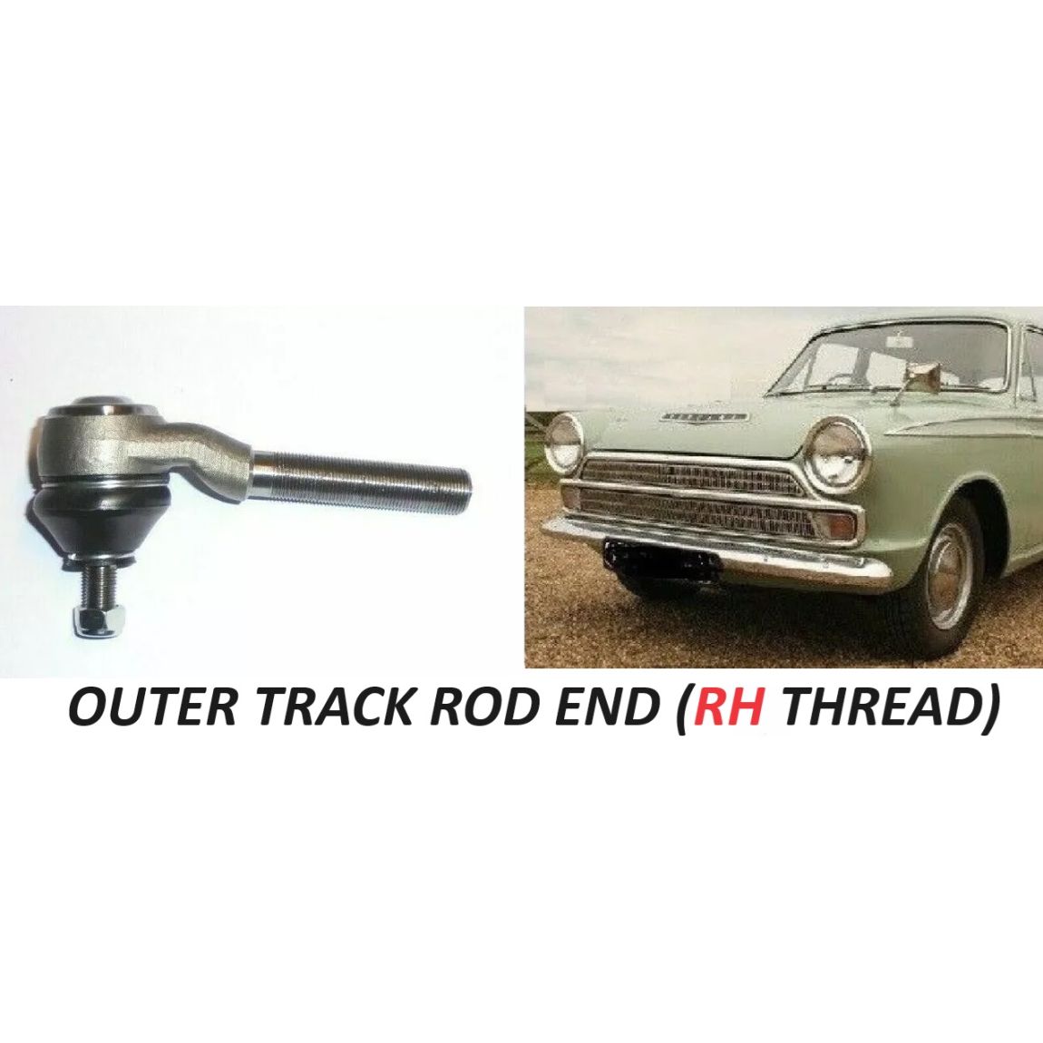 TRACK ROD END OUTER x1 (Ford Cortina Mk1) (1962- 66) 