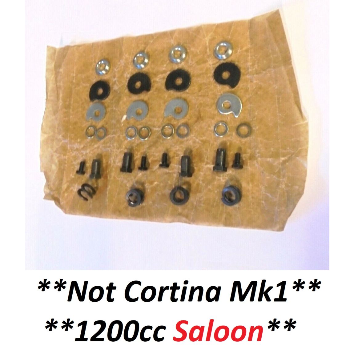 FRONT BRAKE SHOE ADJUSTERS SET (Ford Cortina Mk1) (** 9" Drums Only **) (1962- 66) 