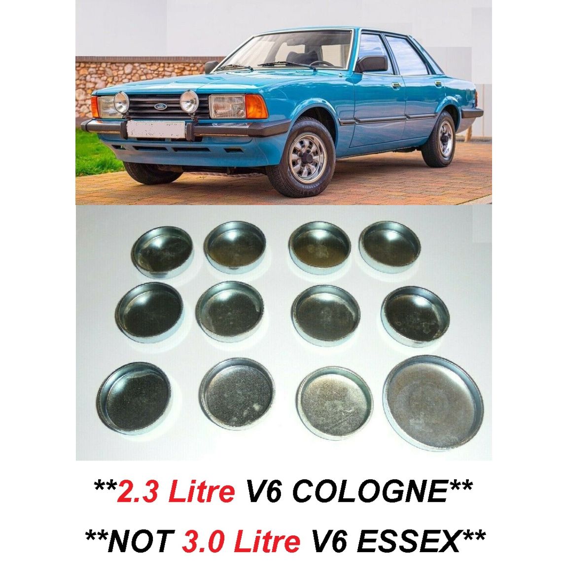 CORE PLUG ENGINE SET (Ford Cortina) (Mk4, Mk5) (2.3-V6) (1976- 82) 