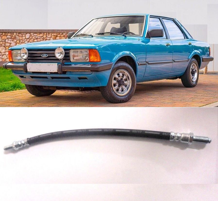 REAR BRAKE HOSE x1 (Ford Cortina Mk4, Mk5) (1.3, 1.6, 2.0 & 2.3) (1976- 82)  