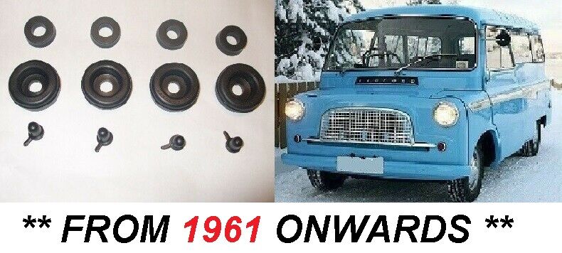FRONT BRAKE WHEEL CYLINDER REPAIR SEALS KITS x4 (Bedford CA Van) (From 1961- 69 ) (** GIRLING BRAKES **)