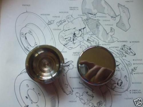 FRONT BRAKE CALIPER PISTONS x2 (Ford Capri Mk1 1300) (1969- 74) 