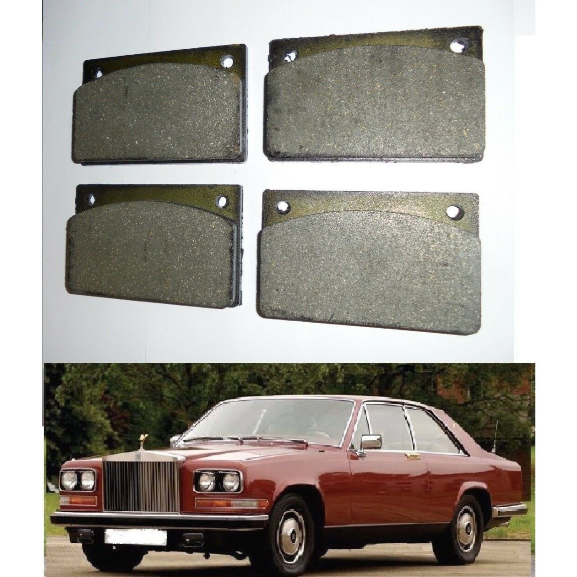 REAR BRAKE PADS SET (Rolls Royce Camargue) (1975- 86)