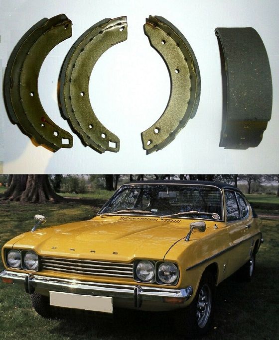 REAR BRAKE SHOES SET (Ford Capri Mk1) (2600, 3000 & 3.1RS) (1969- 74)  
