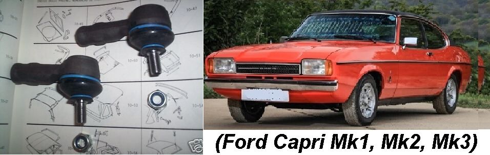 TRACK ROD ENDS x2 (Ford Capri Mk1, Mk2 & Mk3) (1969- 88)