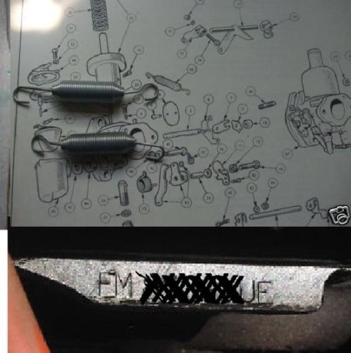 THROTTLE CARB RETURN SPRINGS x2 (Triumph Spitfire Mk3 Mk4 1500 Early)  (** 1967- Eng No/ FM53446e **)  