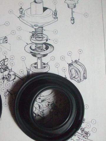 CARB DIAPHRAMS x1 (Triumph Herald) (With Stromberg Carb)