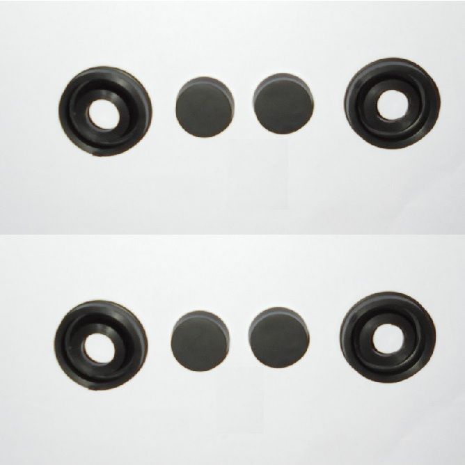 REAR BRAKE WHEEL CYLINDER SEALS REPAIR KITS x2 (Rolls Royce Silver Cloud) (Ser.2 & 3) (**From 1959- 66**)
