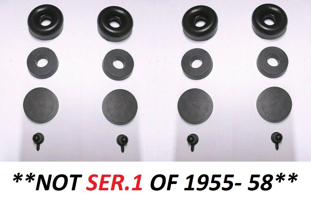 FRONT BRAKE WHEEL CYLINDER SEALS REPAIR KITS x4 (Bentley S2 & S3) (**From 1959- 66**)