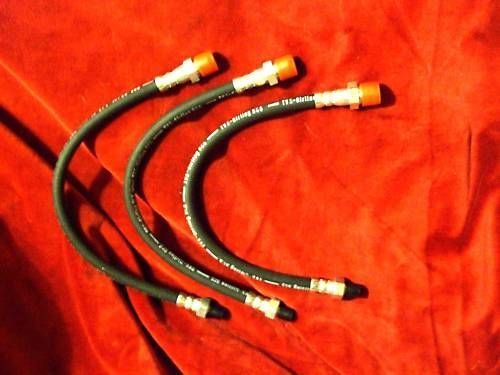 FRONT & REAR BRAKE HOSES x3 (Humber Hawk) (Mk3, Mk4 & Mk5) (**1948- Jun 54 Only**) 