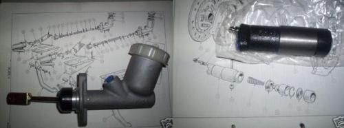 CLUTCH MASTER CYLINDER & SLAVE CYLINDER (Triumph Spitfire Mk2, Mk3, MkIV & 1500cc) (1965- 80) 