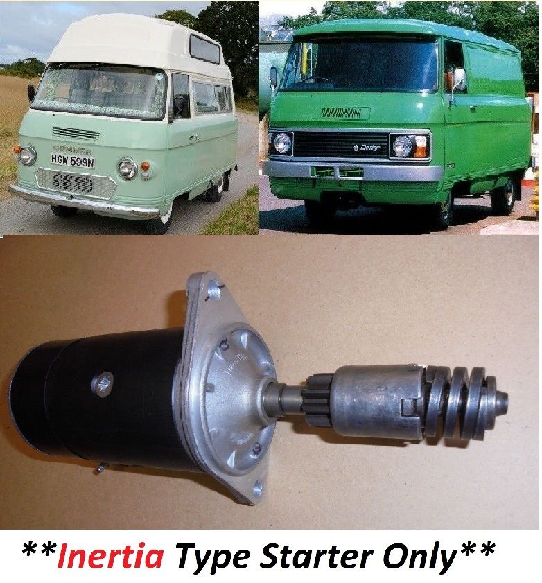 STARTER MOTOR (Commer FC PA PB Van & Spacevan) (1500, 1600 & 1725) (**INERTIA TYPE**) (1960- 83)  